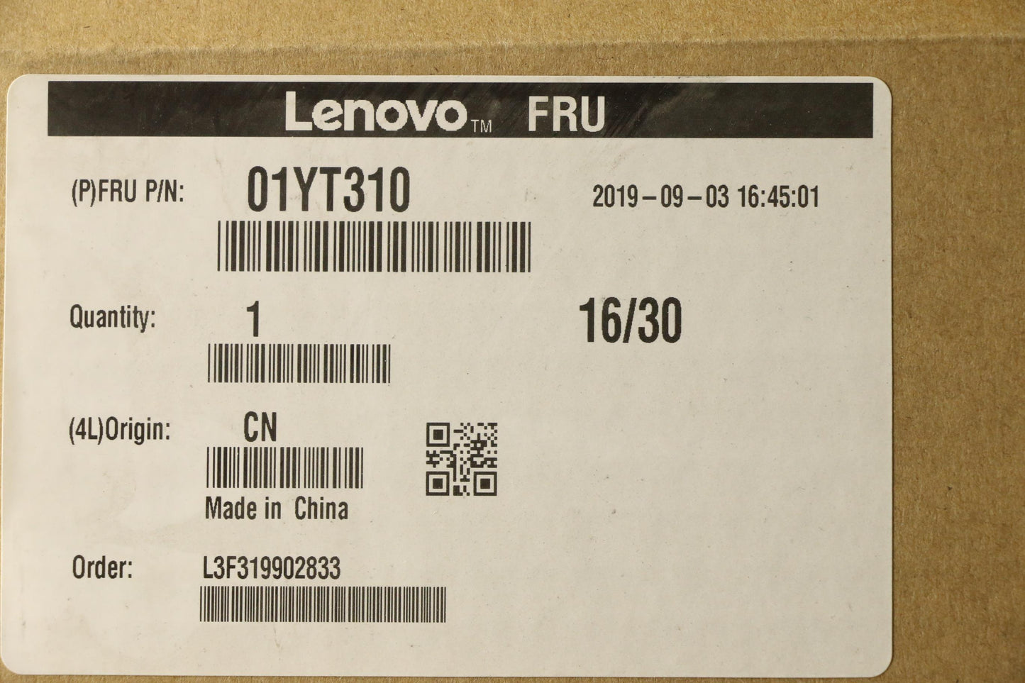 Lenovo 01YT310 Back Cover Assembly