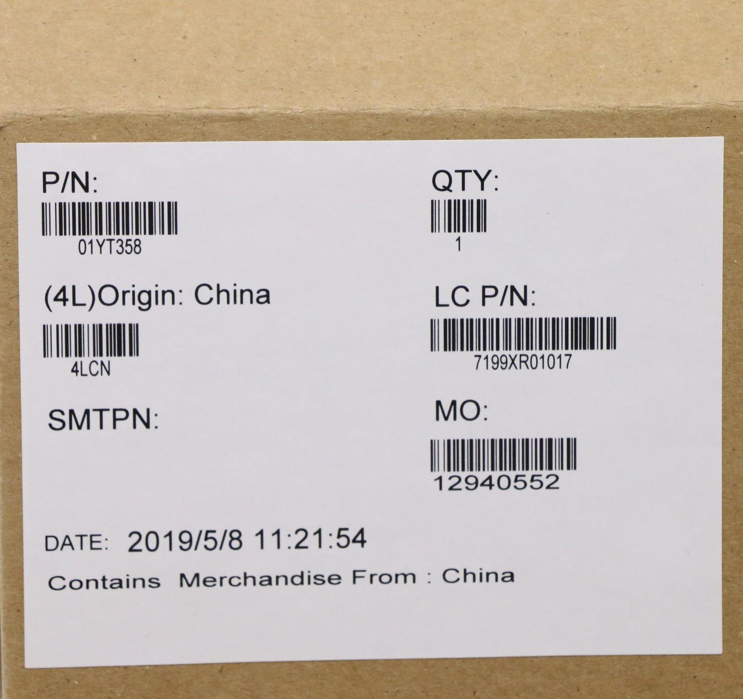 Lenovo Nok,I7-8565U,8Gb,D-Tpm,Uma - 01YT358