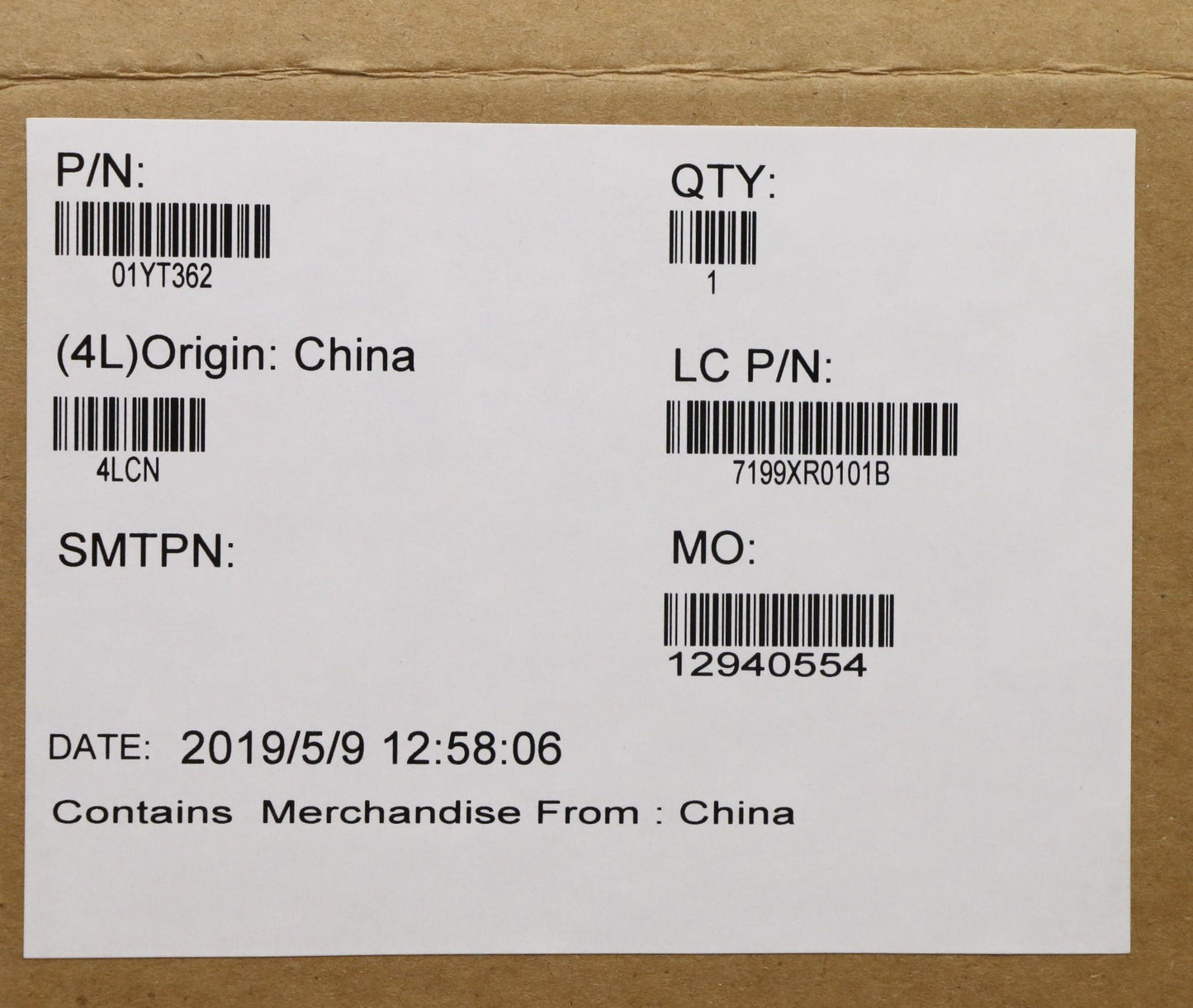 Lenovo Nok,I7-8565U,8Gb,D-Tpm,Swg - 01YT362