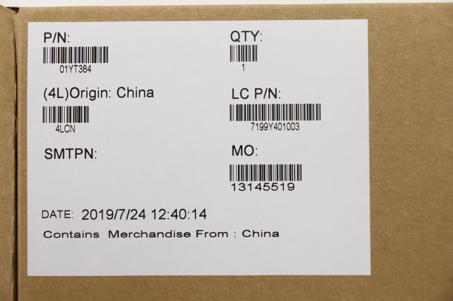 Lenovo Ft590 Ffc Cable,Scr,Ffc,Mge - 01YT384