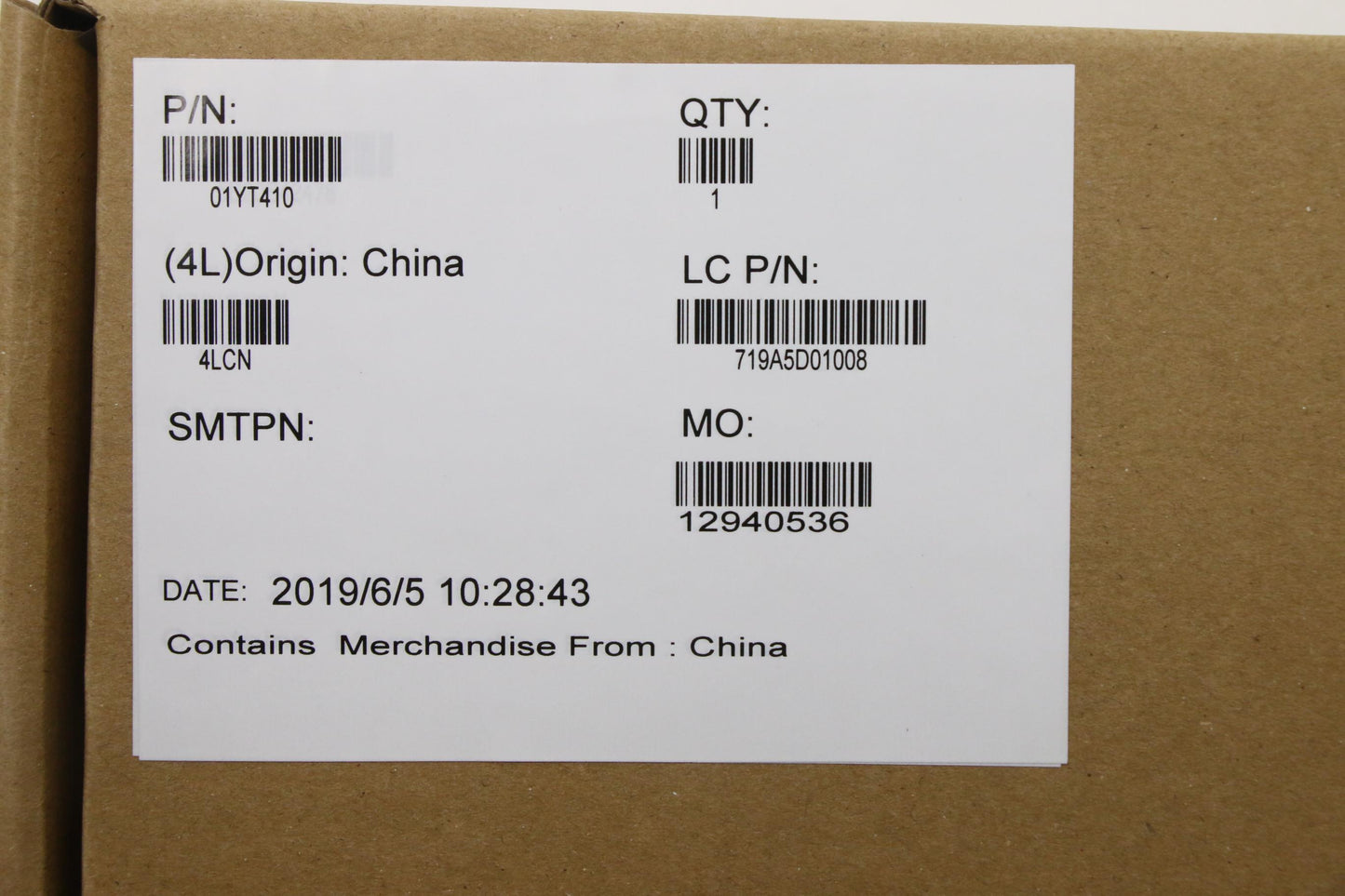 Lenovo Win I7-8665 16G Vp Ntpm Swg - 01YT410