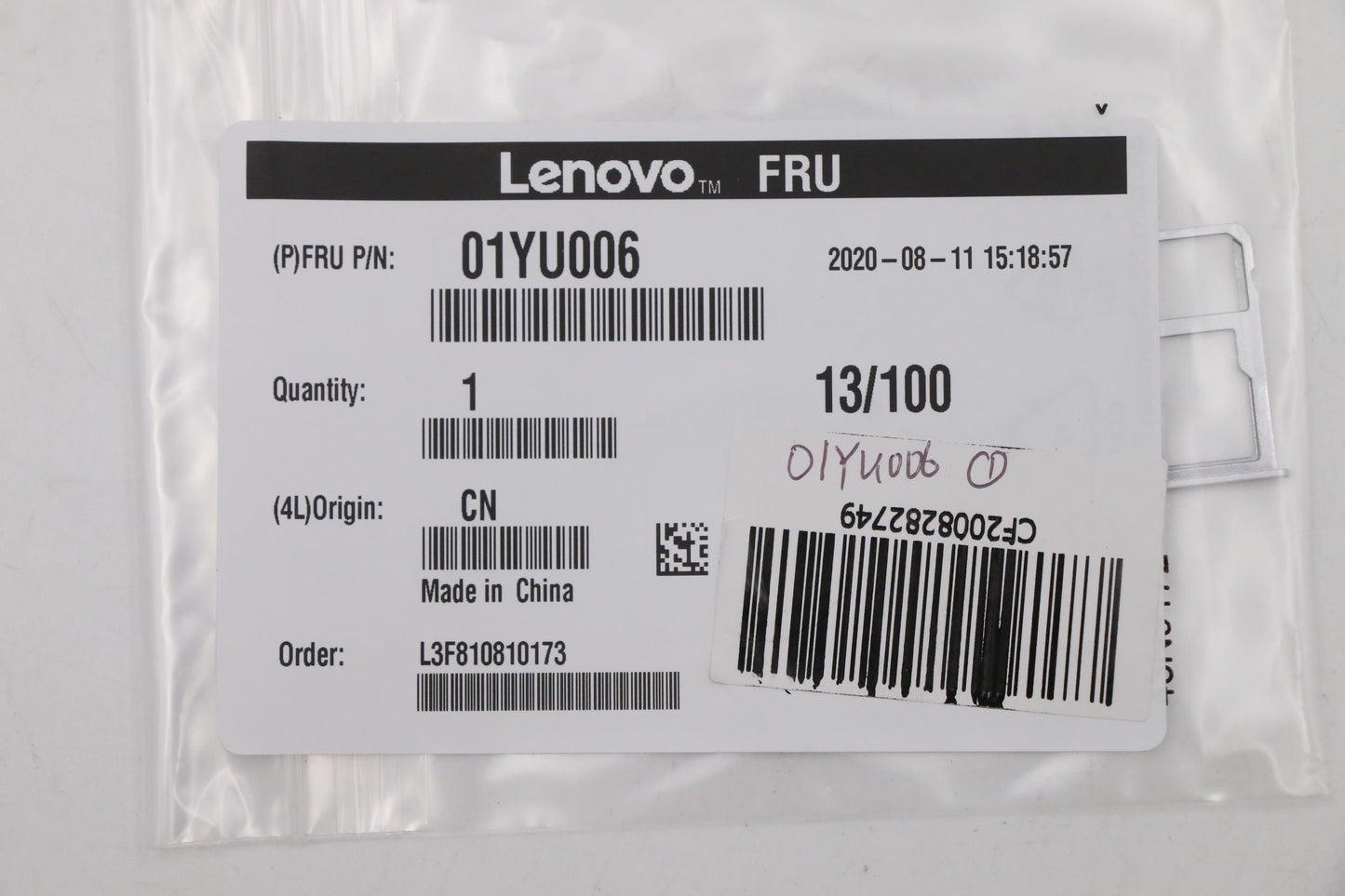 Lenovo Tray Sim Sd Nec - 01YU006