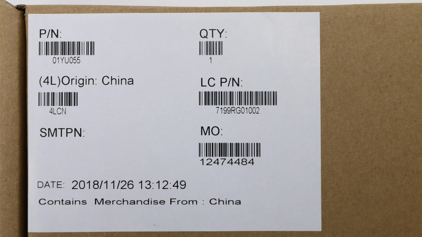 Lenovo Touch Pad Cs16_2Bcp,Mylar,Blk, - 01YU055
