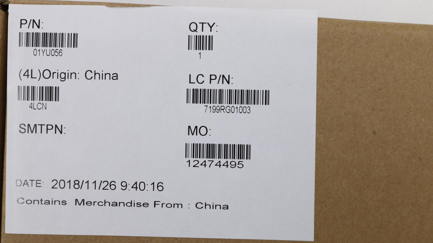 Lenovo Touch Pad Cs16_2Bcp,Mylar,Blk, - 01YU056