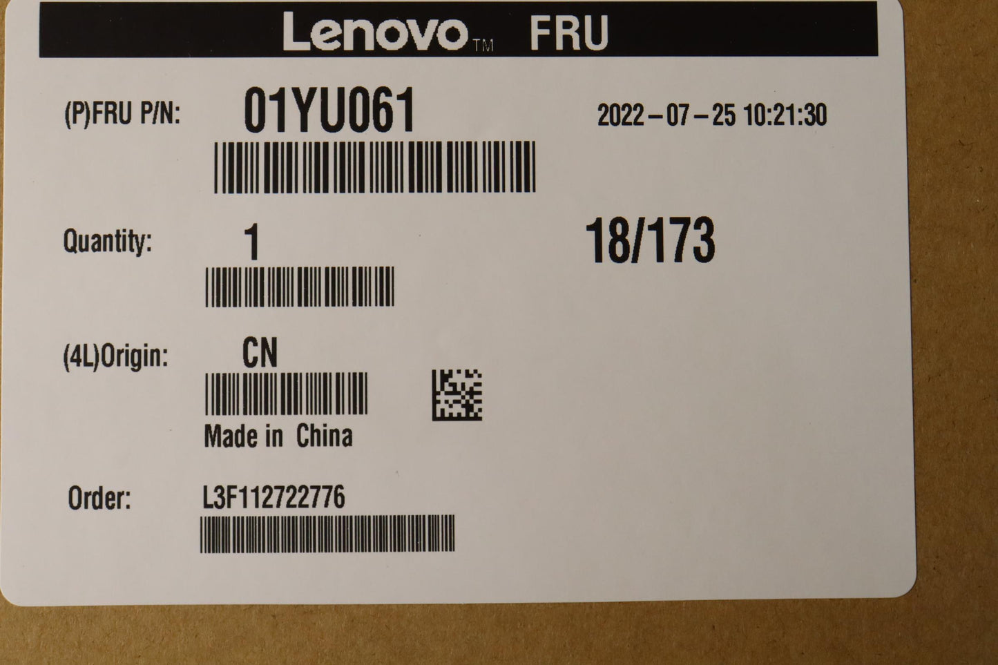 Lenovo Touch Pad Cs16_2Bcp,Mylar,Blac - 01YU061