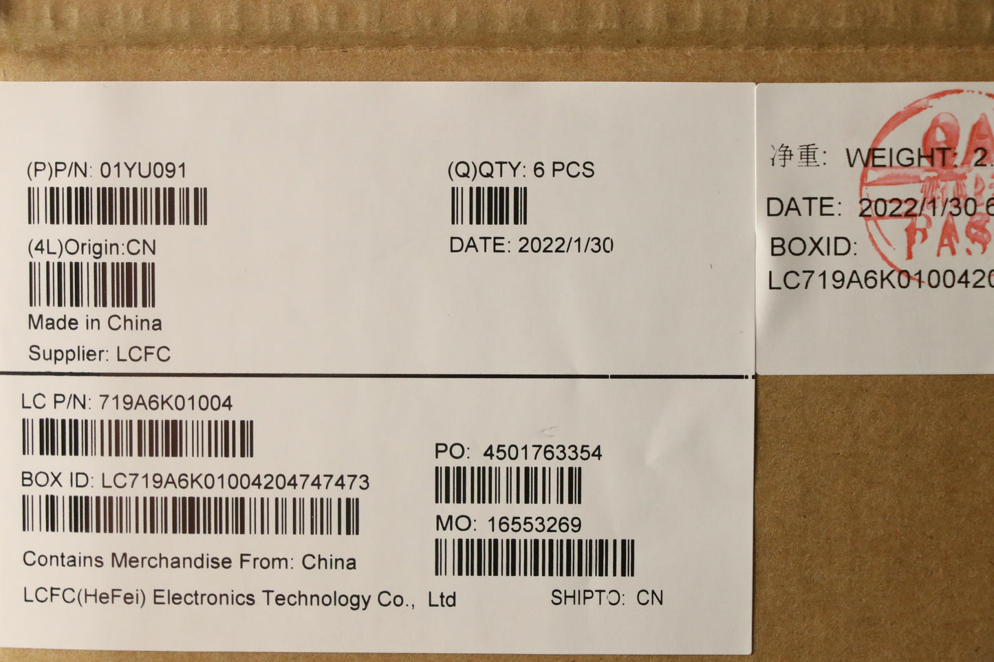 Lenovo Touch Pad Cs16 2Bcp Glass Gray - 01YU091