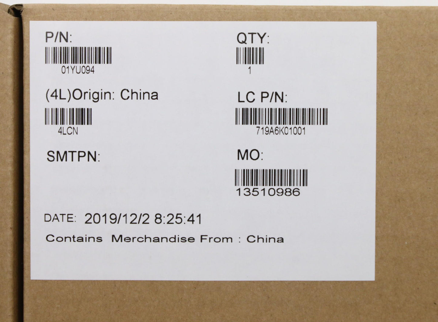 Lenovo Touch Pad Cs16 2Bcp Glass Gray - 01YU094