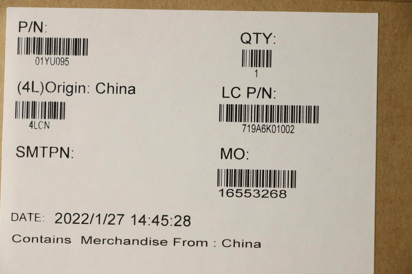 Lenovo Touch Pad Cs16 2Bcp Glass Gray - 01YU095