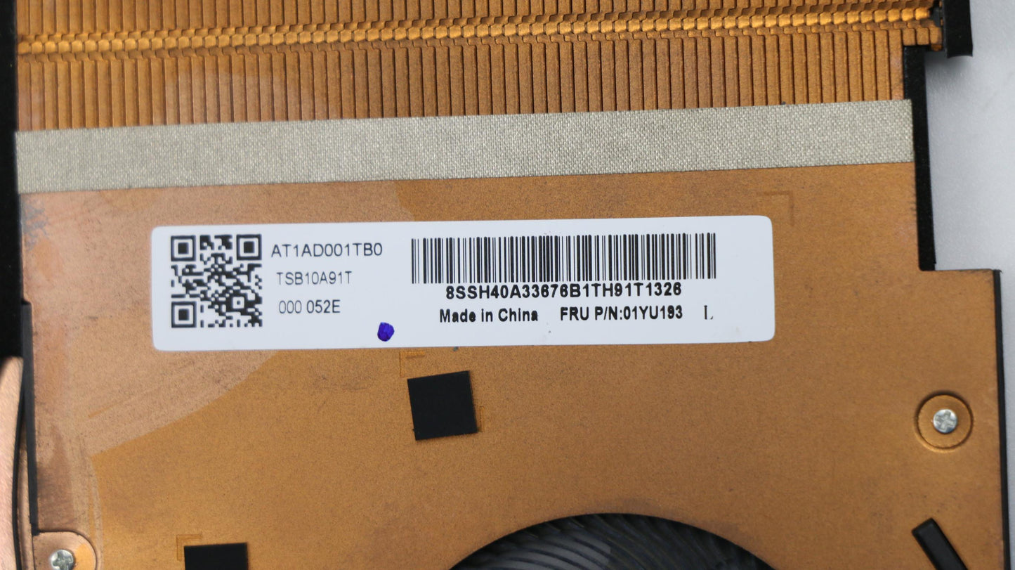 Lenovo Ft590 Thermal Cpu Heatsinkw/Fa - 01YU193