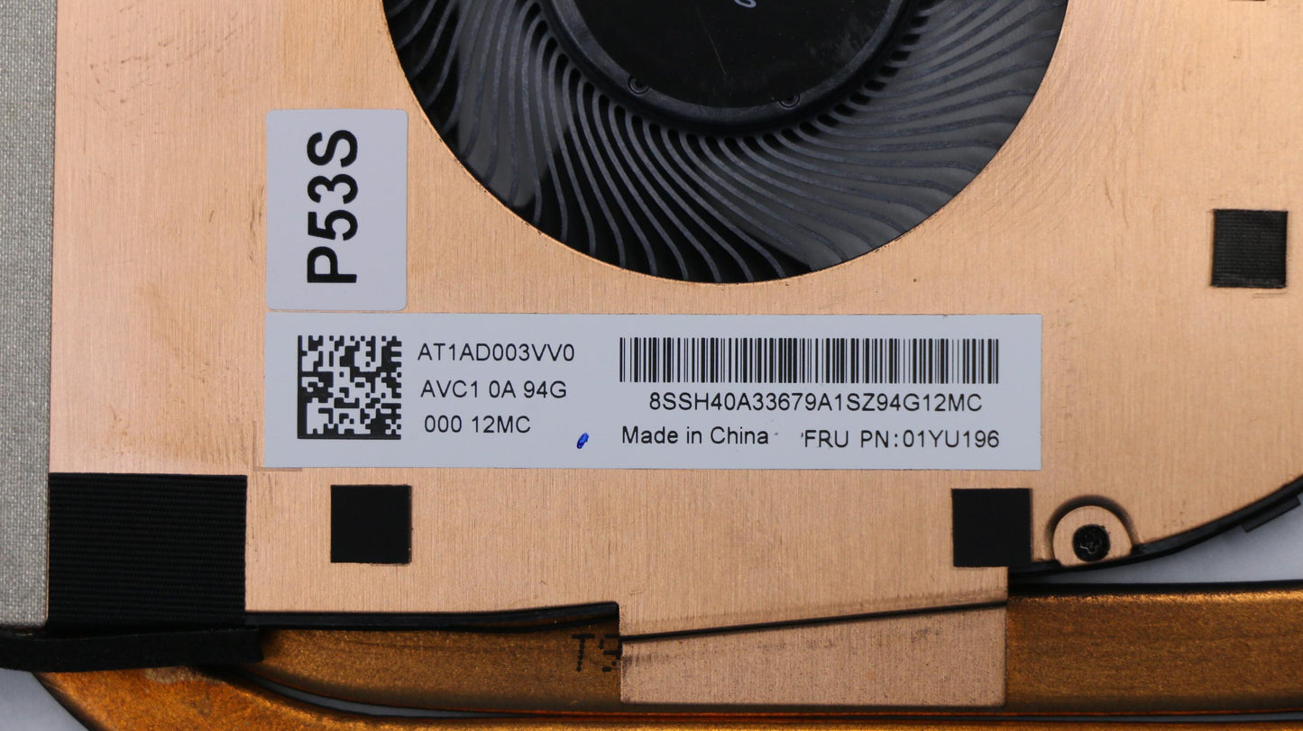 Lenovo (01YU196) CPU Heatsink with Fan, SWG-P, AVC Model