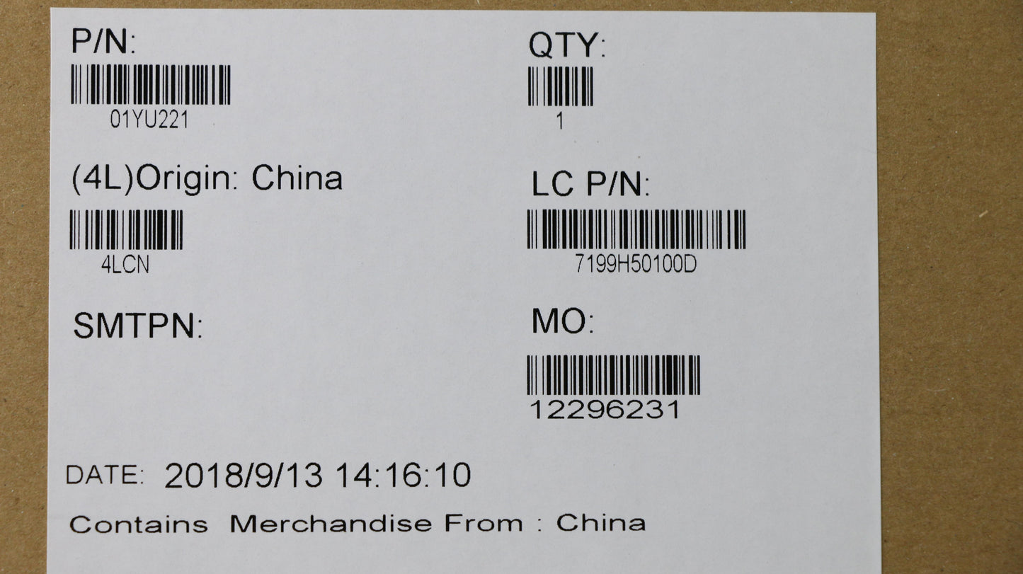 Lenovo System Board Planar Motherboar - 01YU221