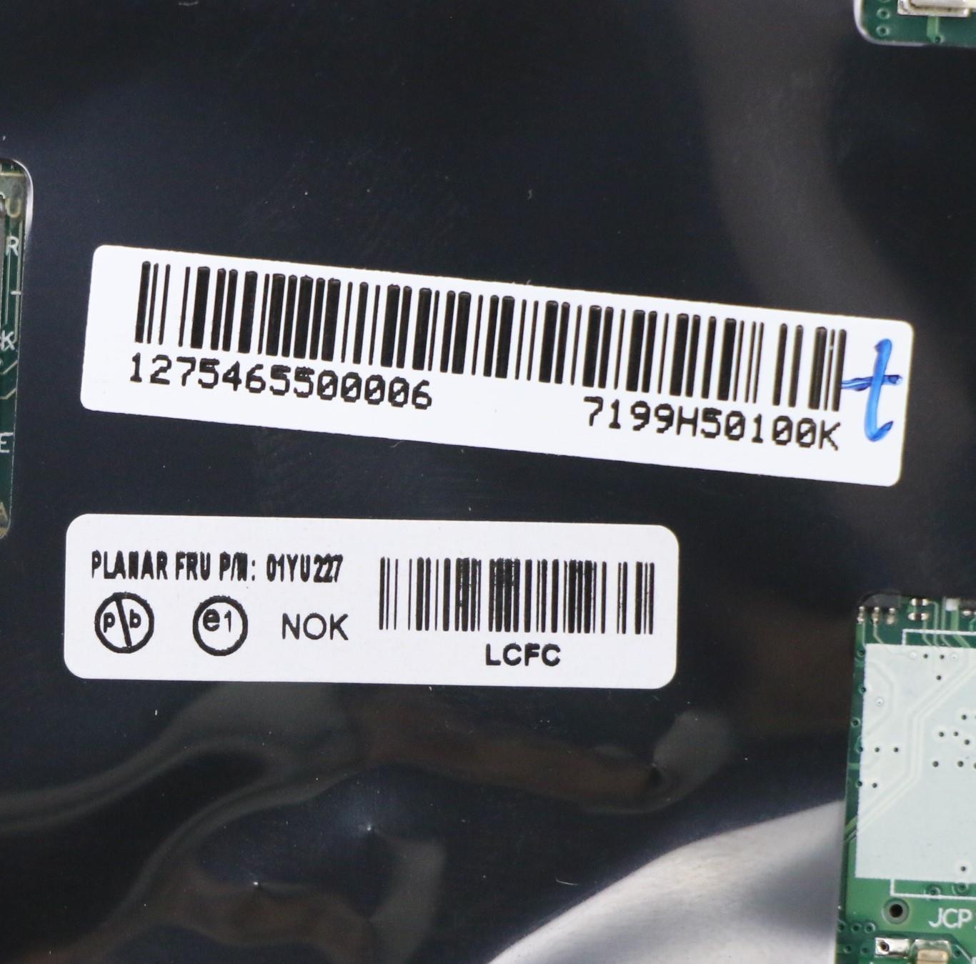 Lenovo System Board Planar Motherboar - 01YU227