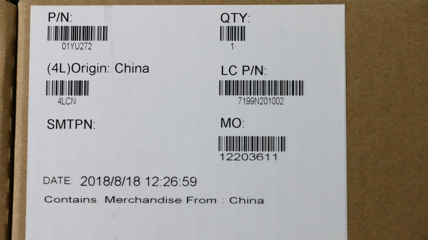 Lenovo Win,I7-8750H,P6,4G,N-Tpm - 01YU272