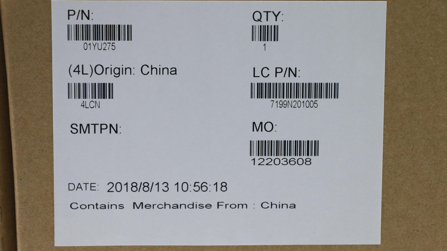 Lenovo Win,I7-8850H,P6,4G,Amt,Y-Tpm2 - 01YU275
