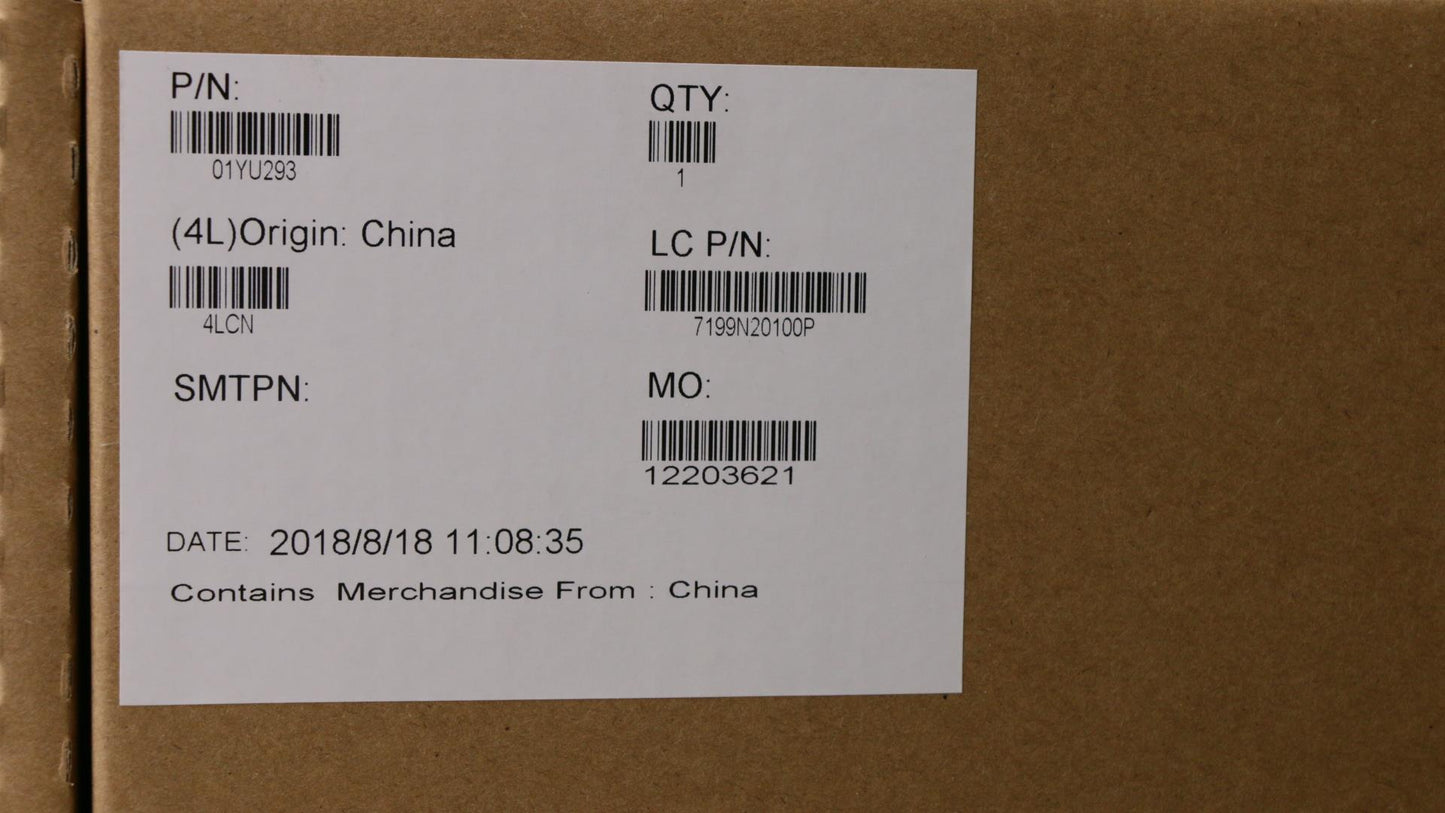 Lenovo Nok,I7-8850H,P3,6G,Amt,Y-Tpm2 - 01YU293