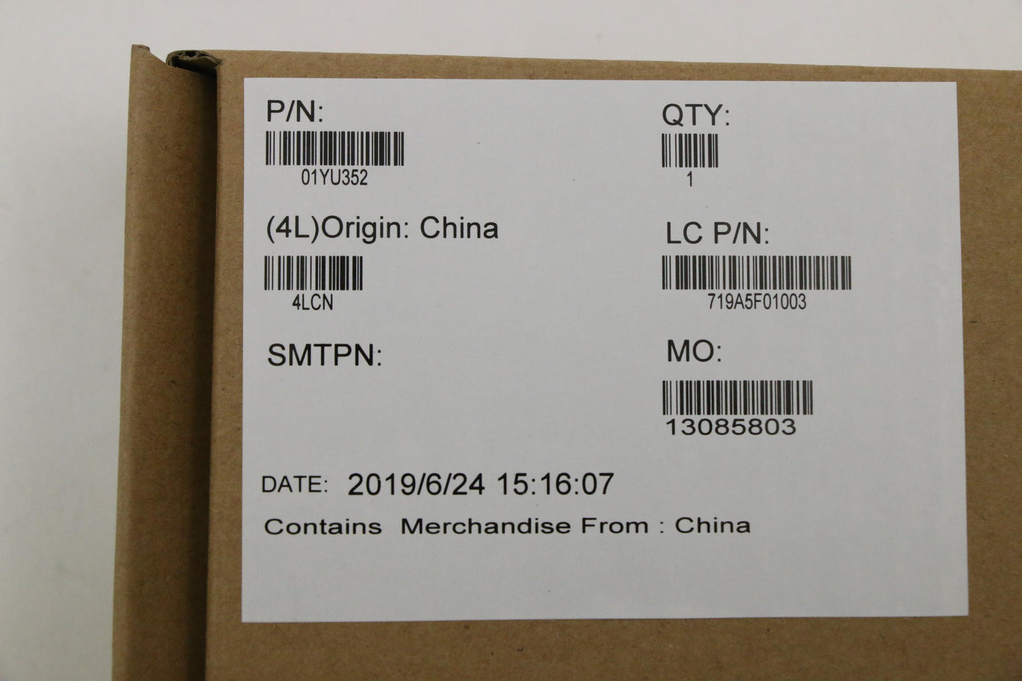 Lenovo Mb Win I5-8265U 8G Na N-Tpm - 01YU352
