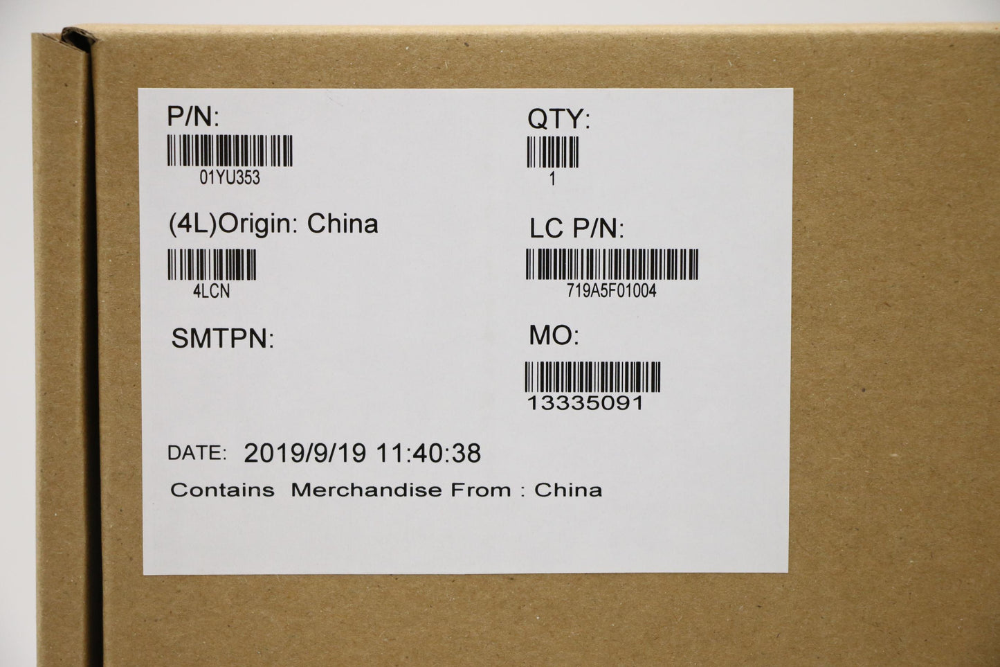 Lenovo Mb Nok I5-8265U 8G Na Yt Dt2.0 - 01YU353