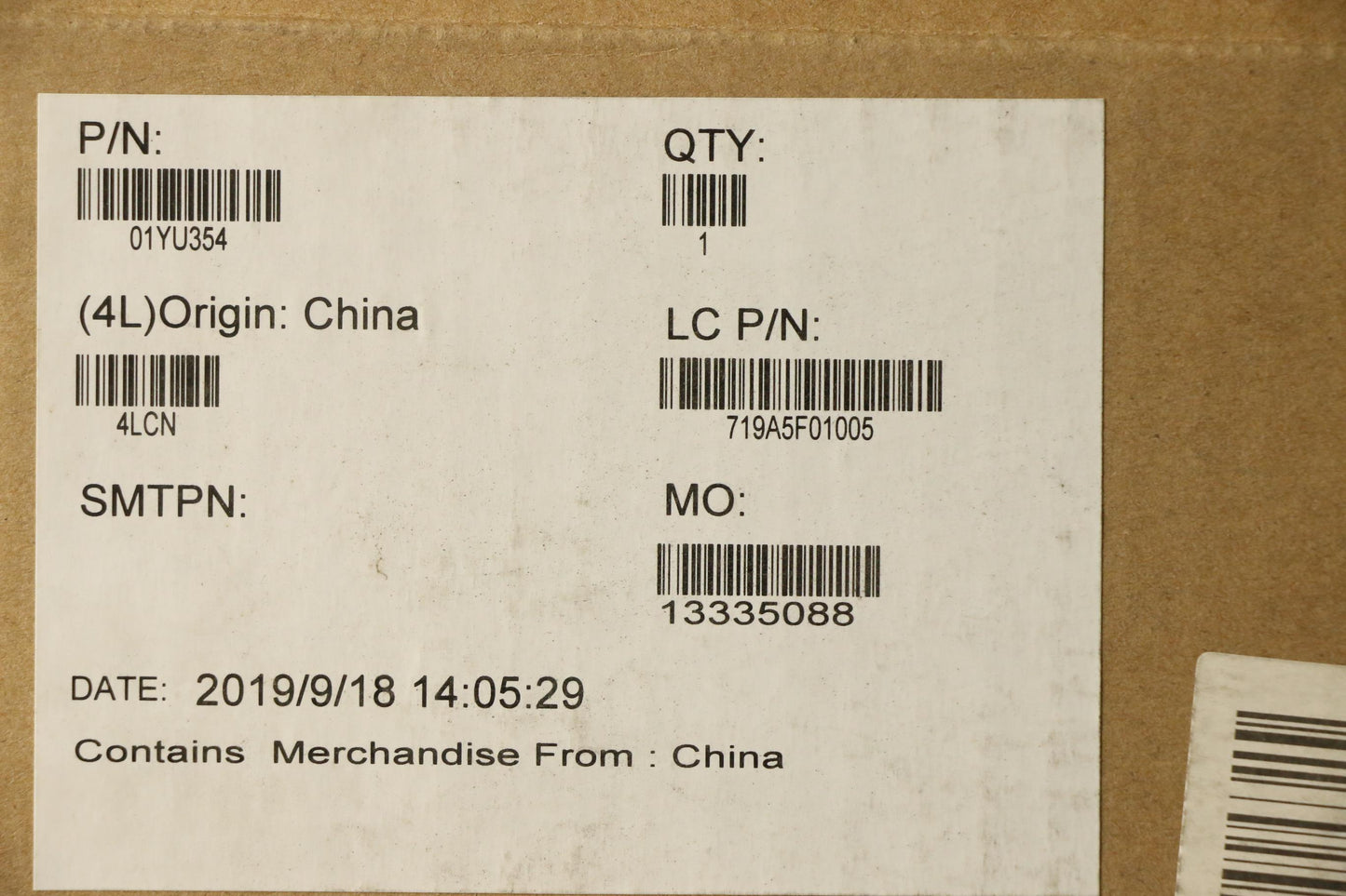 Lenovo Mb Nok I5-8265U 8G Na Yt Ft2.0 - 01YU354