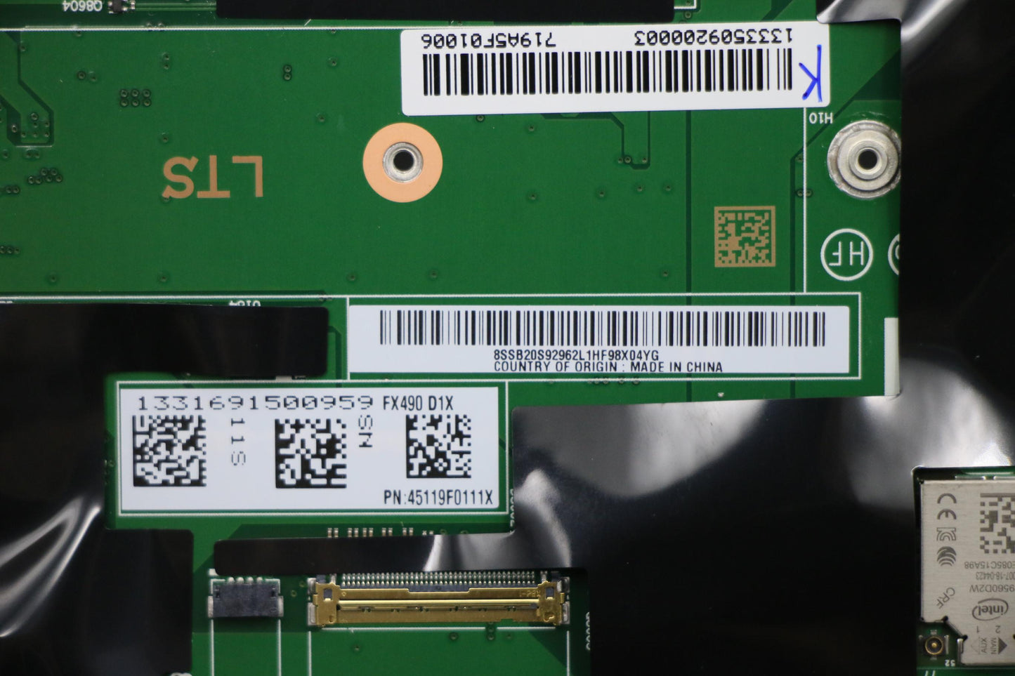 Lenovo Mb Nok I5-8265U 8G Na N-Tpm - 01YU355