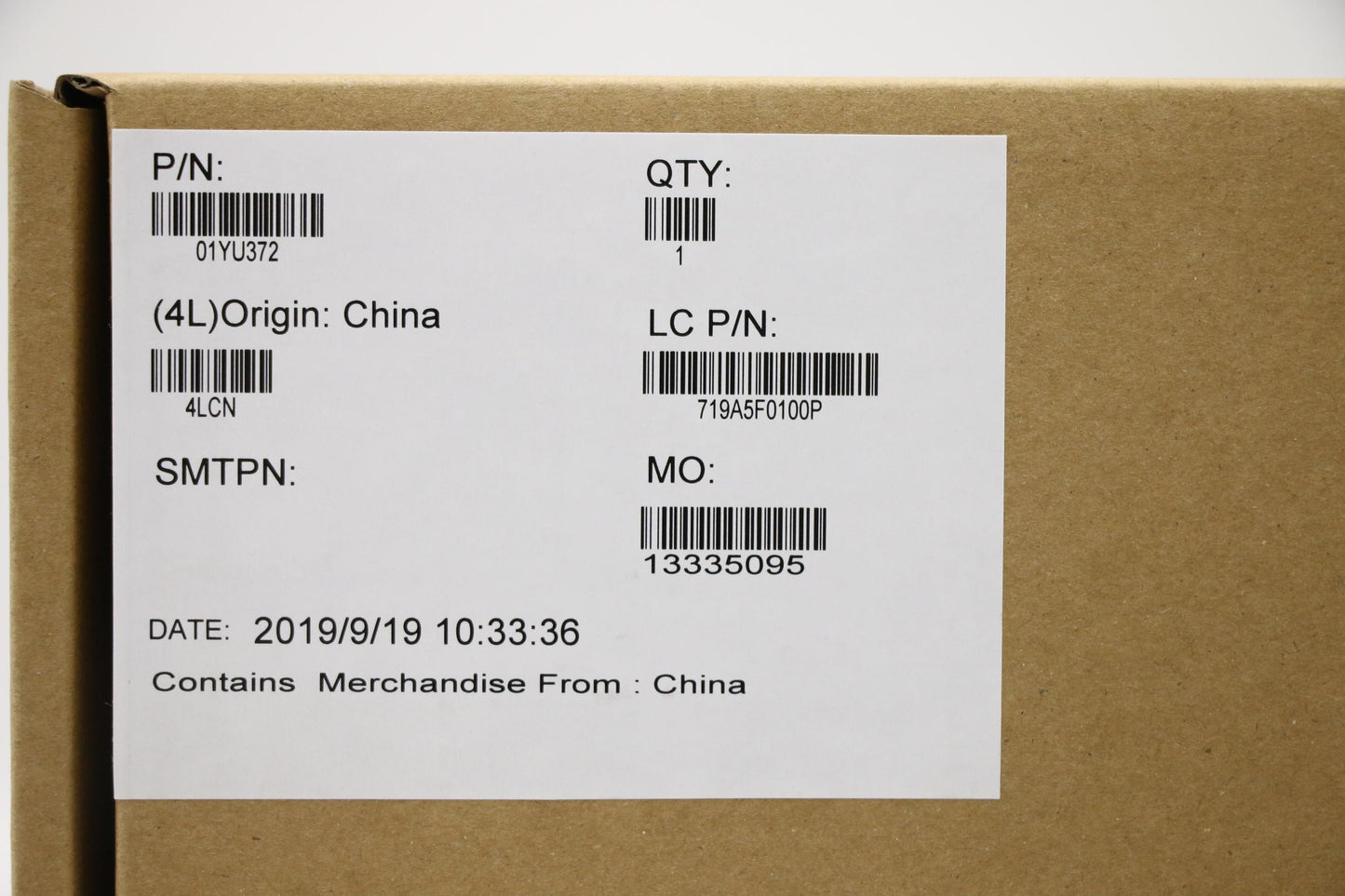 Lenovo Mb Nok I7-8565U 16G Na Yt Ft2. - 01YU372