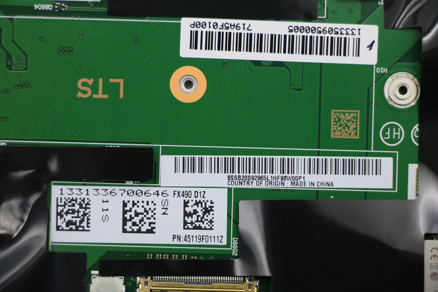 Lenovo Mb Nok I7-8565U 16G Na Yt Ft2. - 01YU372