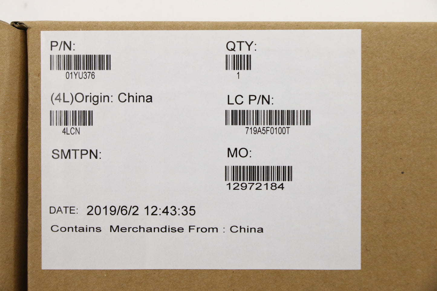 Lenovo Mb Win I5-8365U 8G Ya N-Tpm - 01YU376