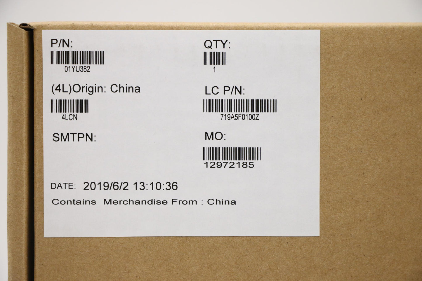 Lenovo Mb Win I5-8365U 16G Ya N-Tpm - 01YU382