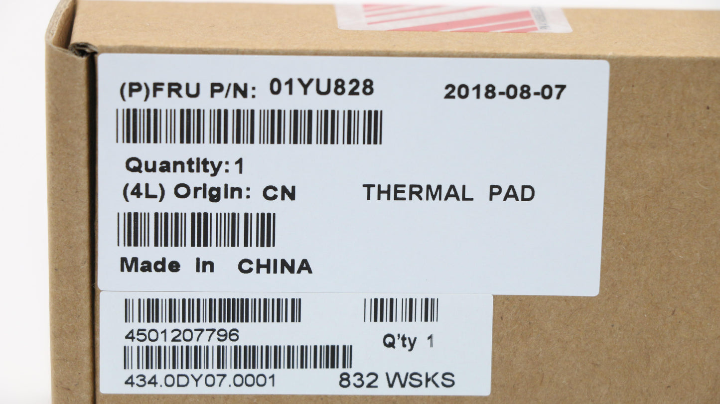Lenovo T-Pad Ssd Thermal Pad Lpm-1 - 01YU828