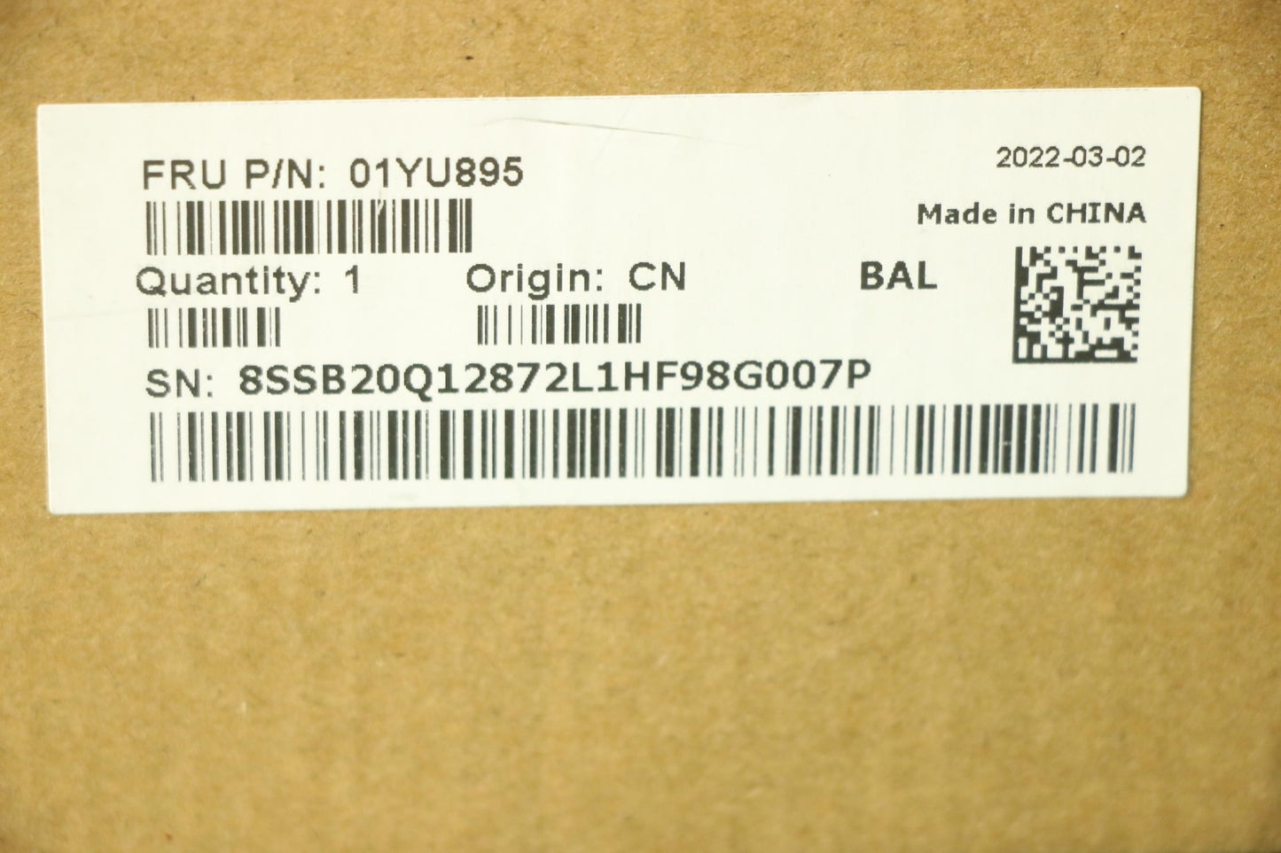 Lenovo Et480 Mb Nok I7-8650U Tpm2 Amt - 01YU895