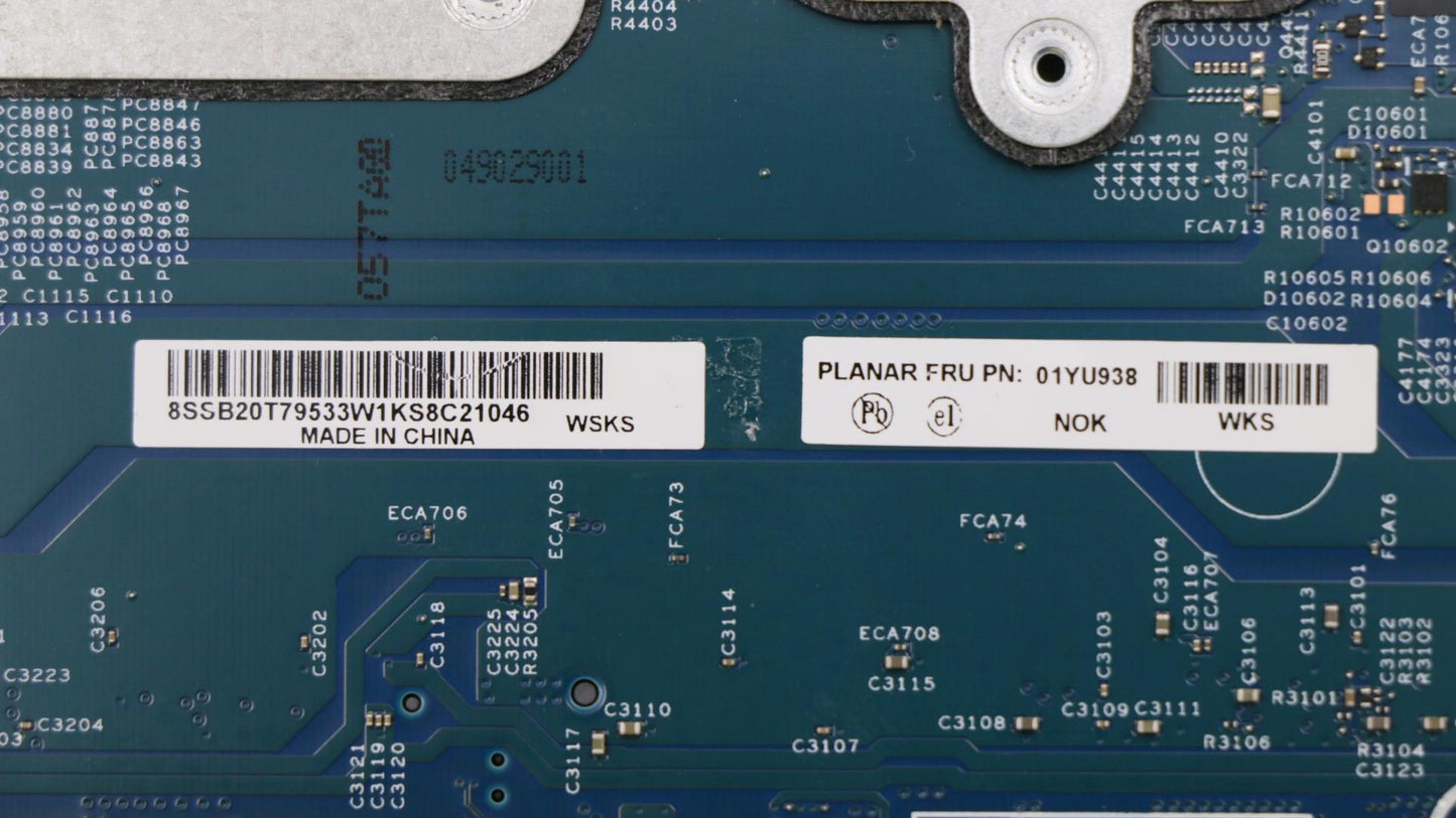 Lenovo Nok,I5-8400H,N18P-Q1,Amt,Vp Lp - 01YU938