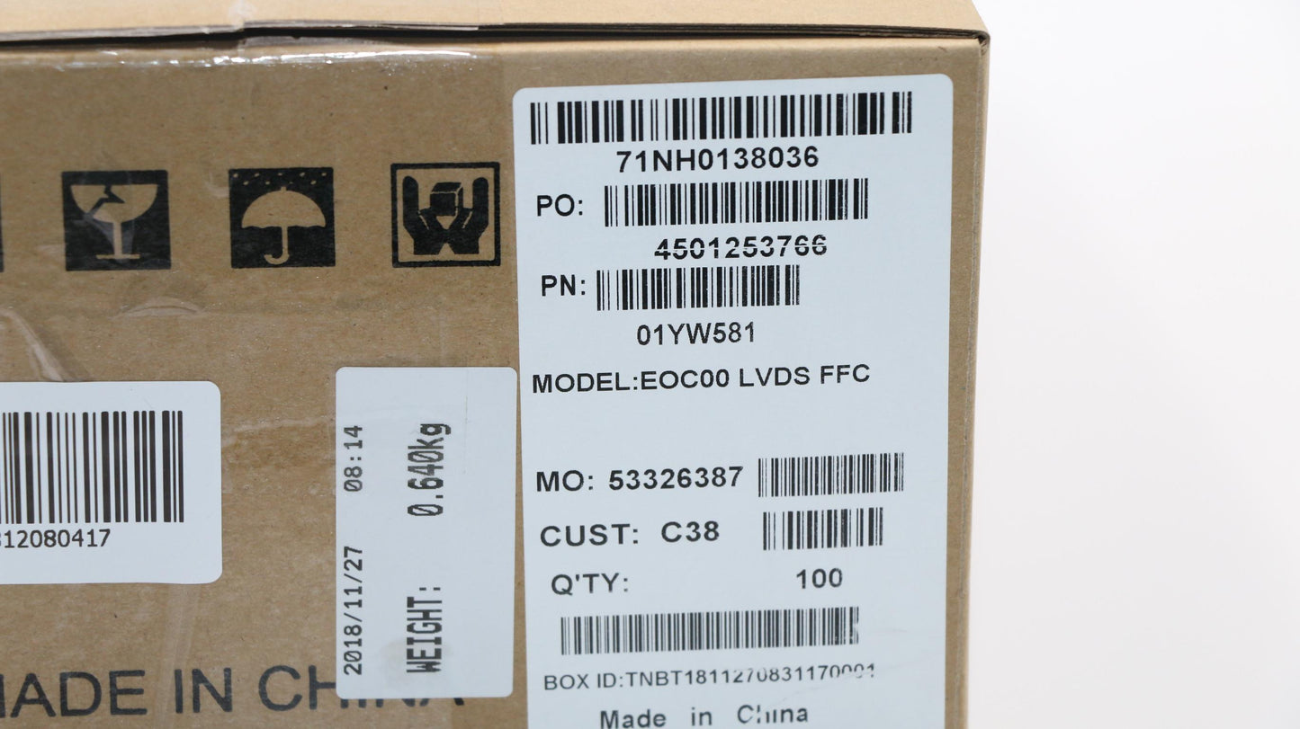 Lenovo Lvds Ffc - 01YW581