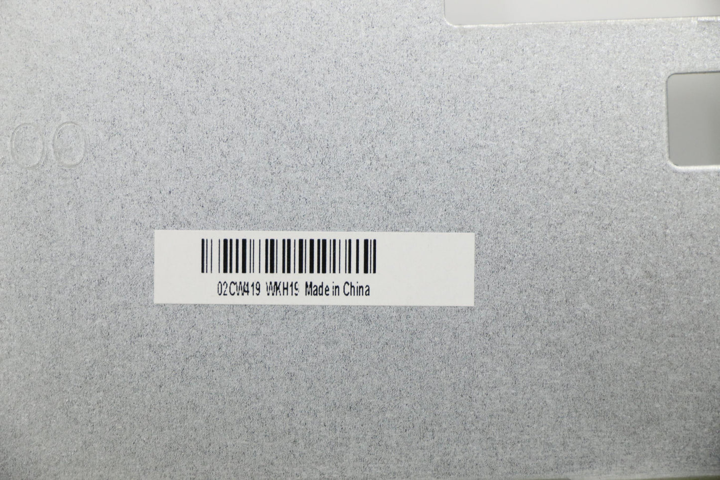 Lenovo Housing Top Metal - 02CW419