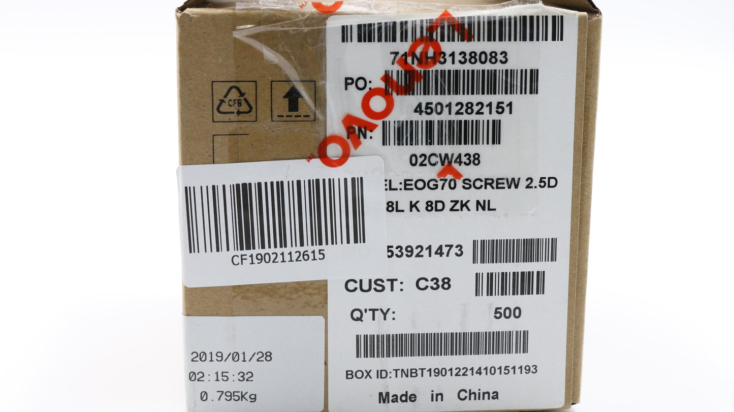 Lenovo Screw M M 2.5D 9.8+2.8L K 8D Z - 02CW438