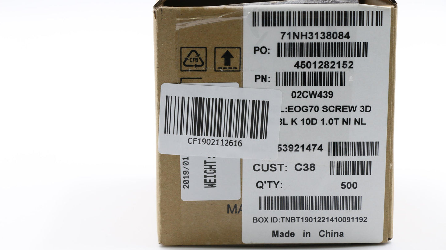 Lenovo Screw M 3D 3.5+6.3L K 10D 1.0T - 02CW439
