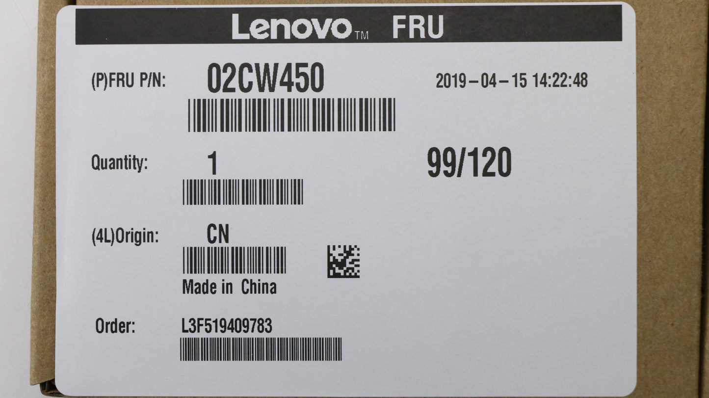 Lenovo Screw M3_3P2 Ph2 For Tiny5 P62 - 02CW450