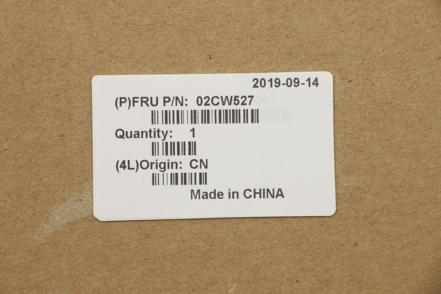 Lenovo Main Frame Black W/Camera - 02CW527