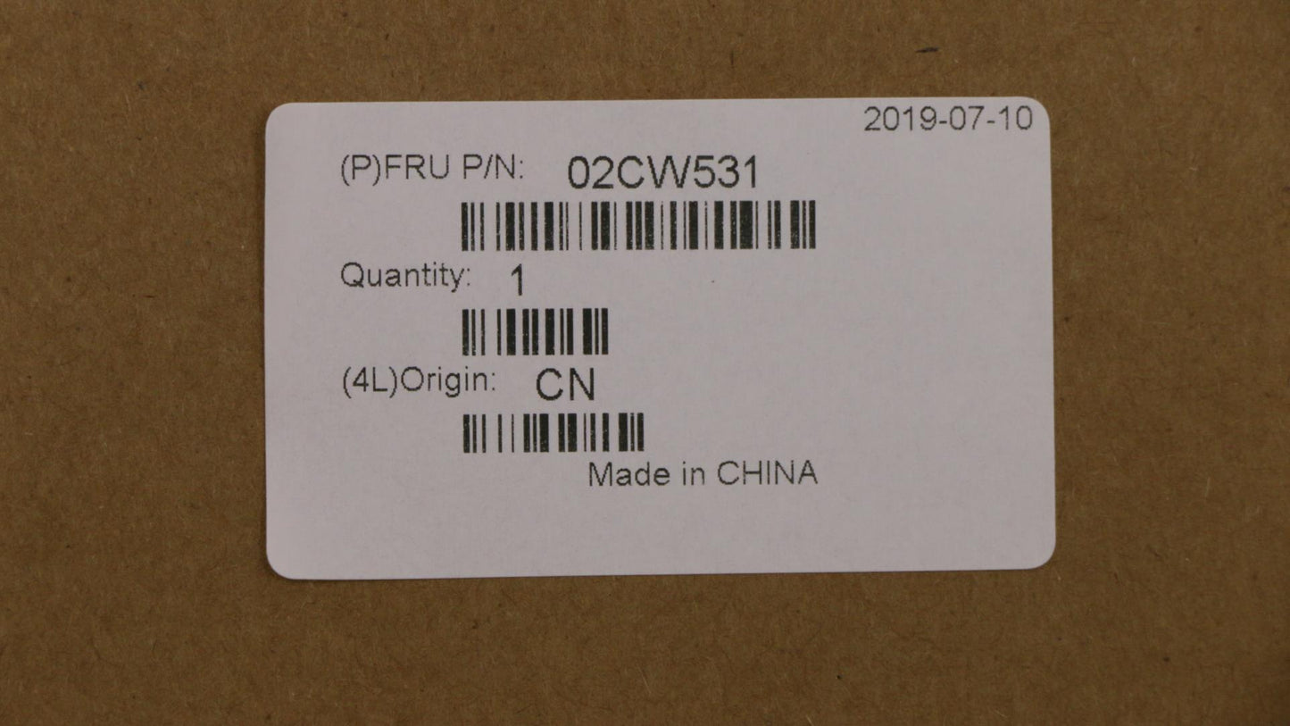 Lenovo Main Body Black W/Camera - 02CW531