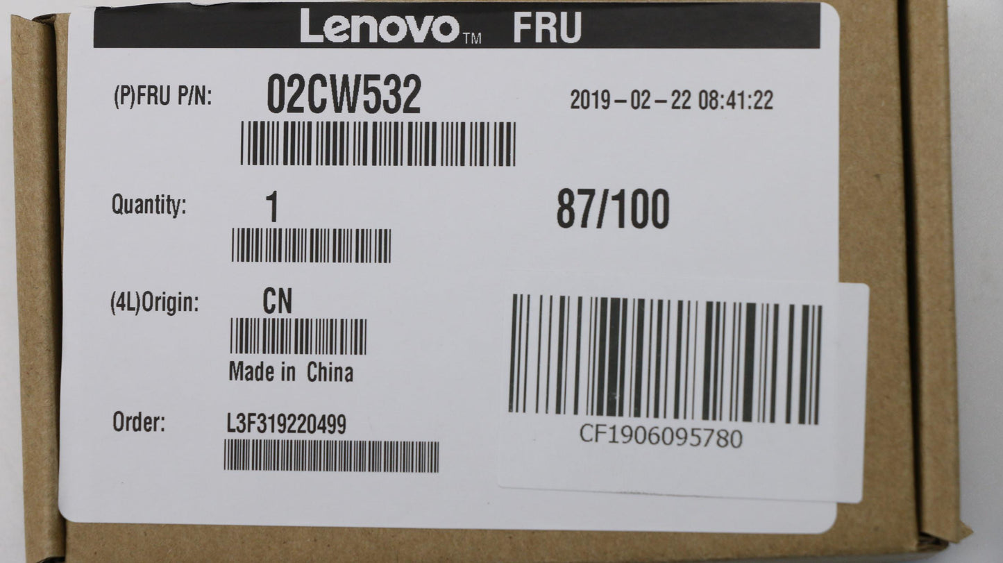 Lenovo Lock Kit, Random Key,Avc - 02CW532