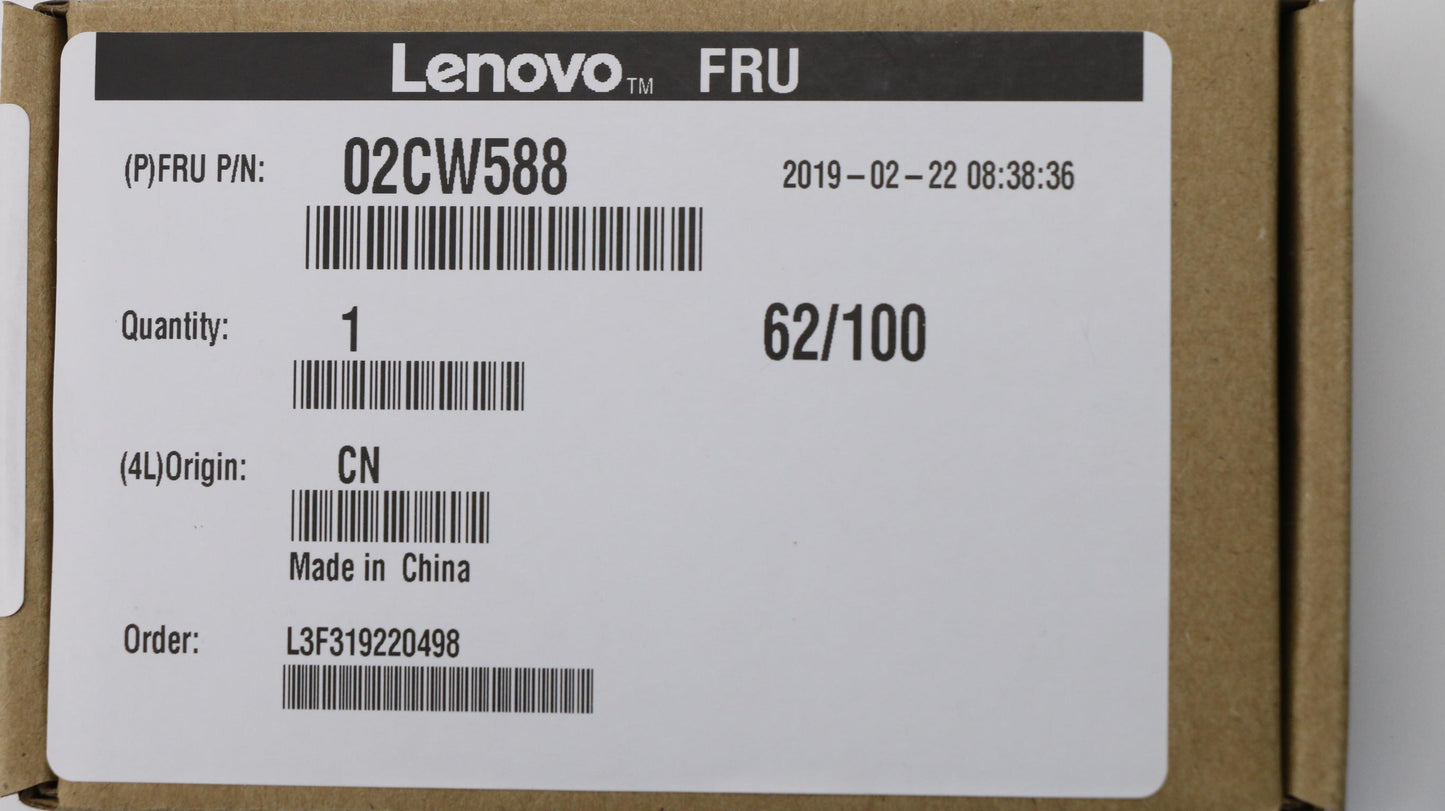 Lenovo Lock Kit, Common Key,Avc - 02CW588