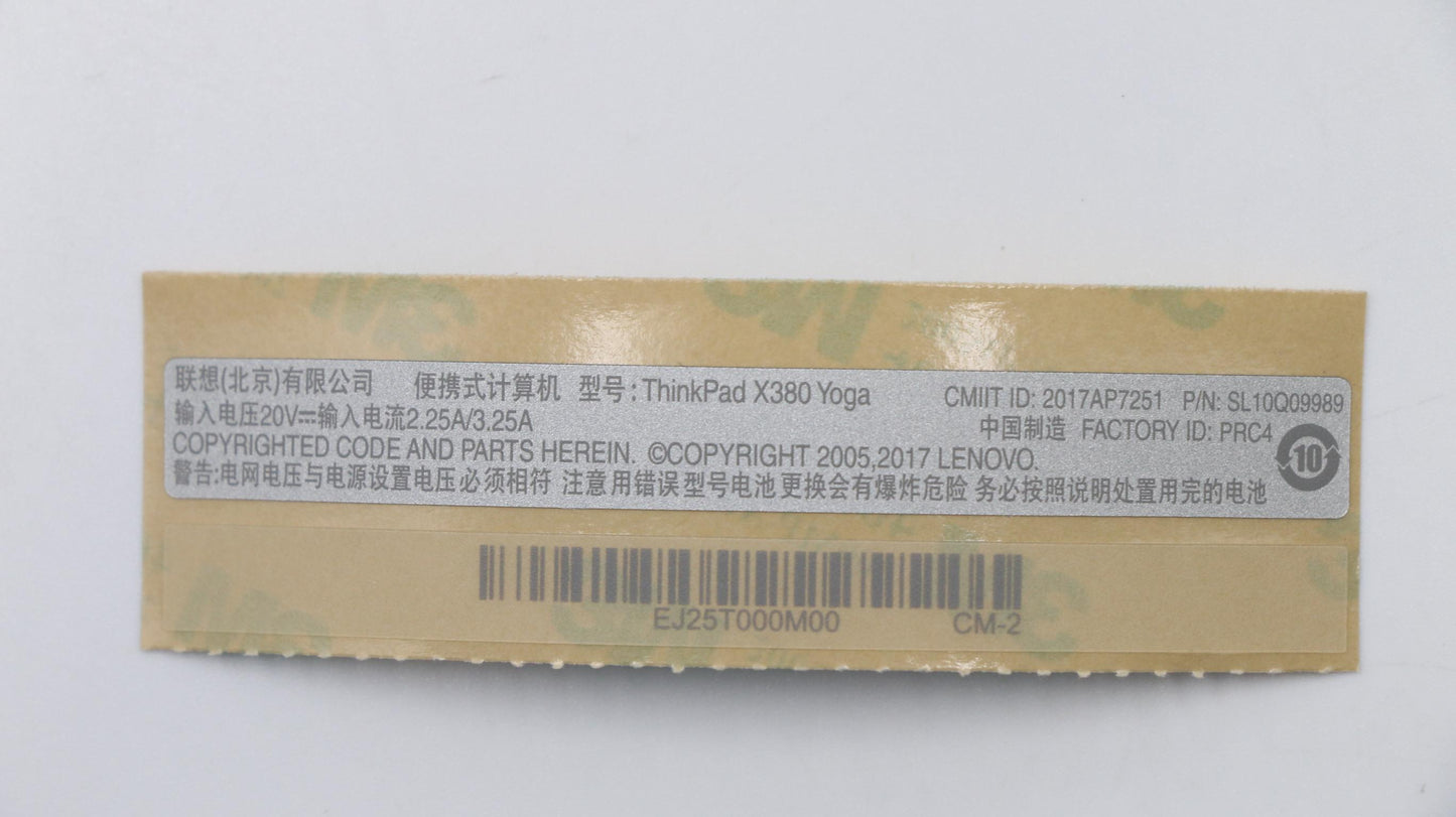 Lenovo 02DA145 Geo Label Kit Silver