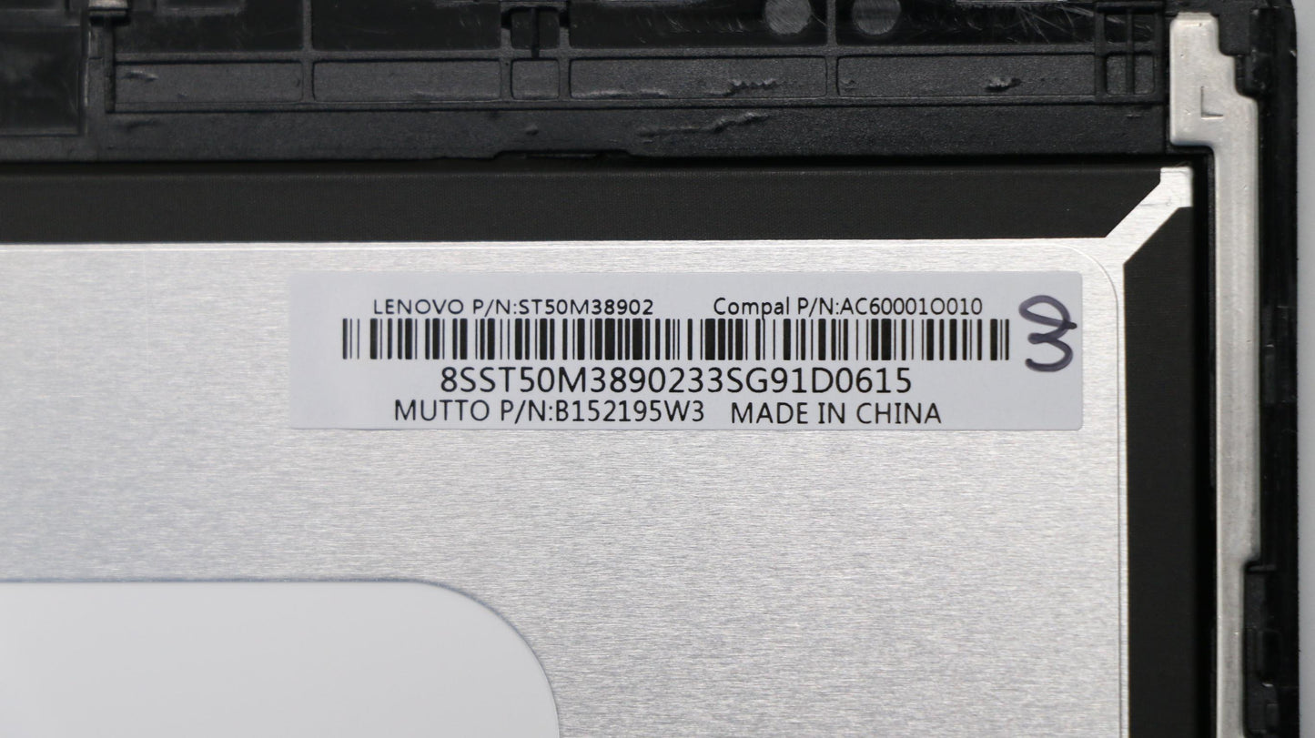 Lenovo 02DA168 Touch Assembly Fhd Mtlgd For W