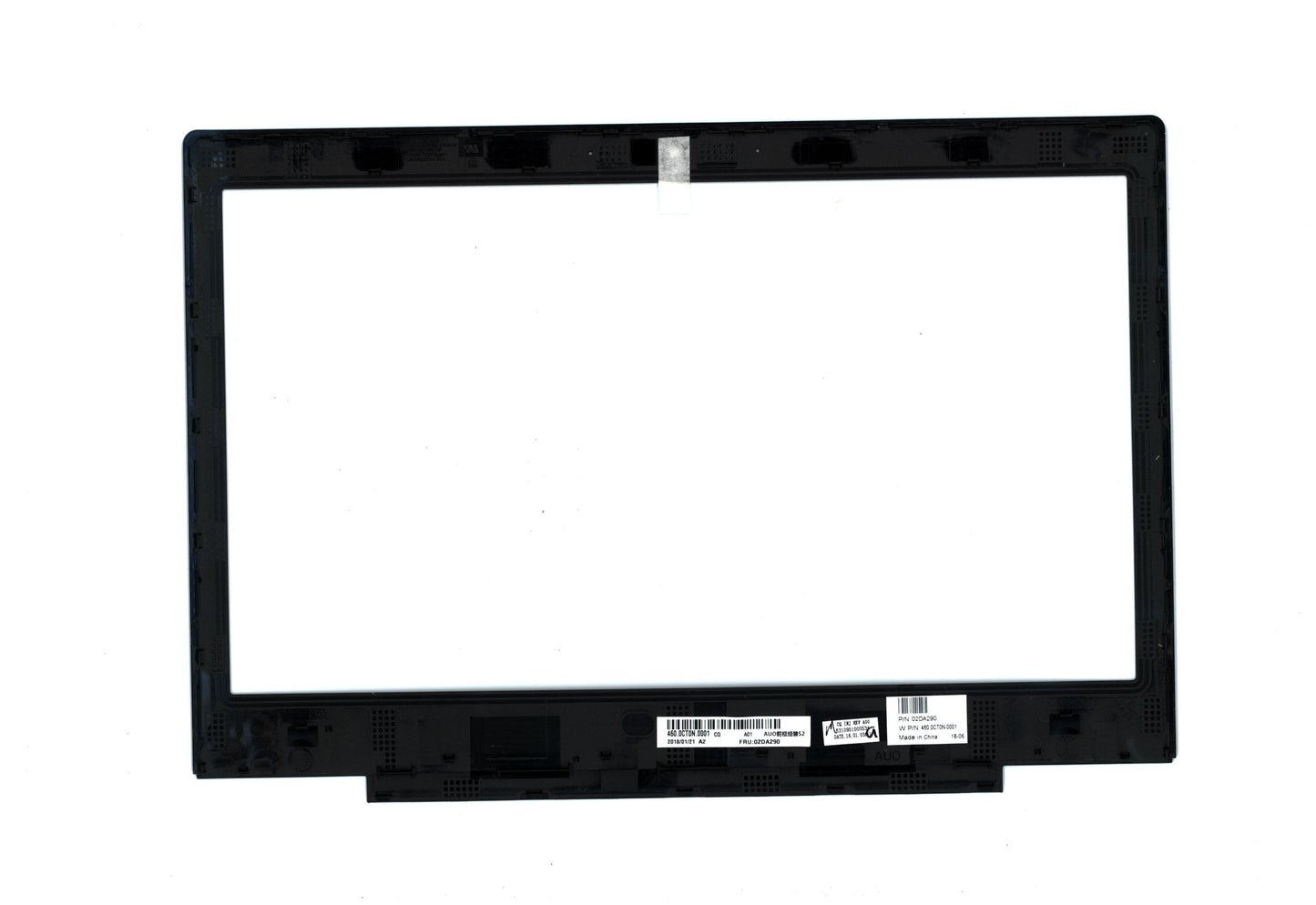 Lenovo (02DA290) LCD B Cover, CSS2, Oncell, Black