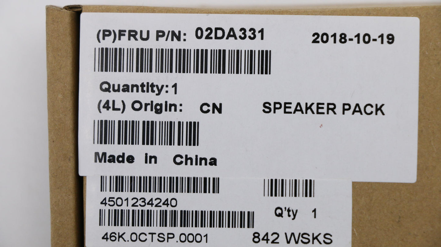 Lenovo (02DA331) Speaker ASM (L+R)