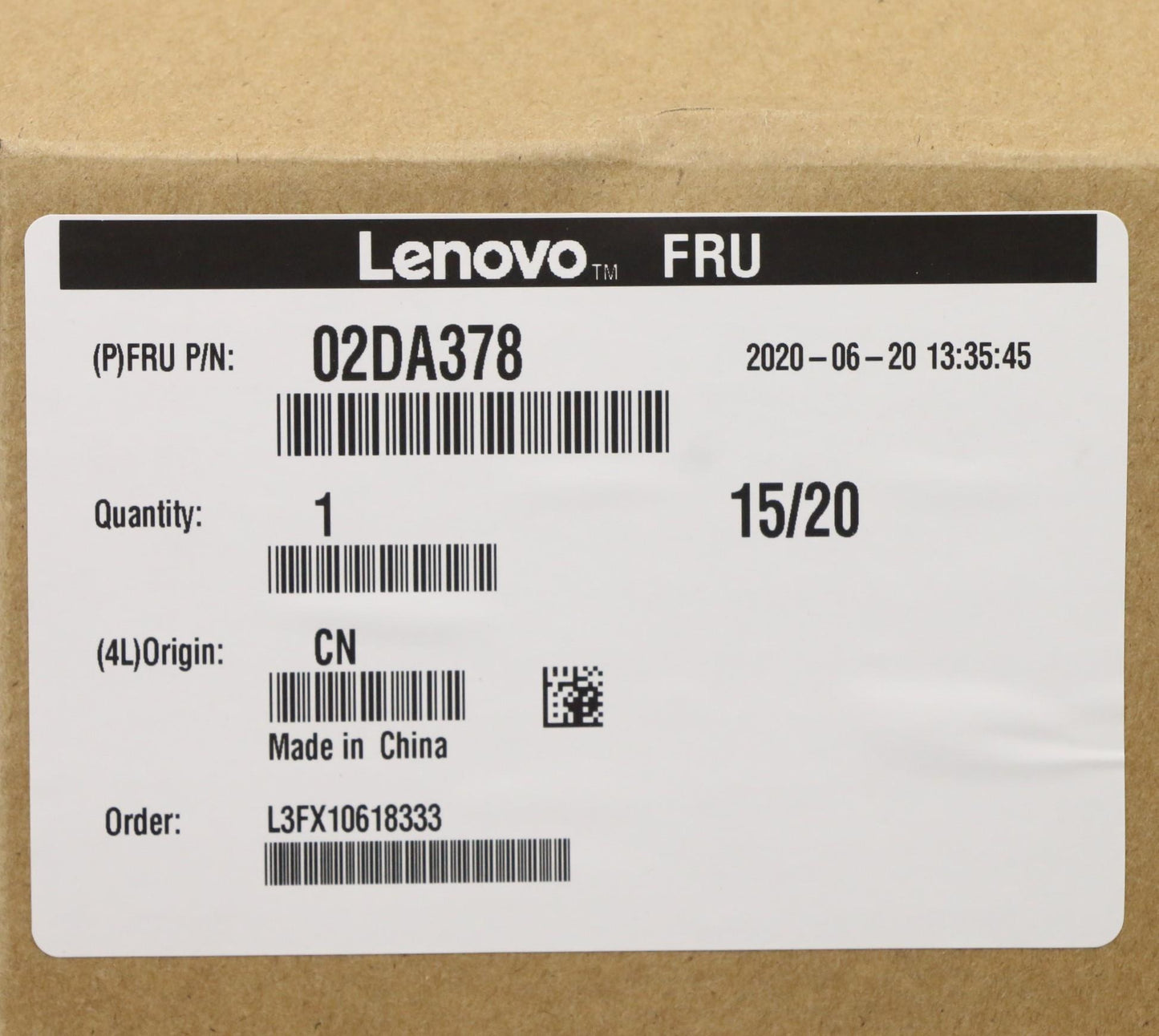 Lenovo Display Boe 15.6 Hd Tn Ag Slim - 02DA378