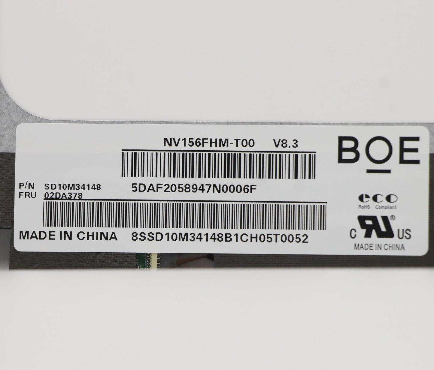 Lenovo Display Boe 15.6 Hd Tn Ag Slim - 02DA378
