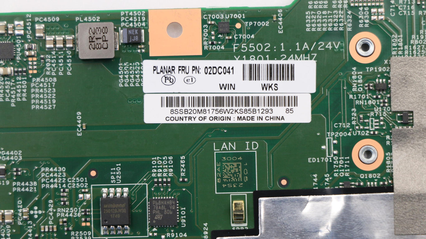 Lenovo 02DC041 Mb M3 7Y30 4G Lpddr3 Yg Nvp Wi