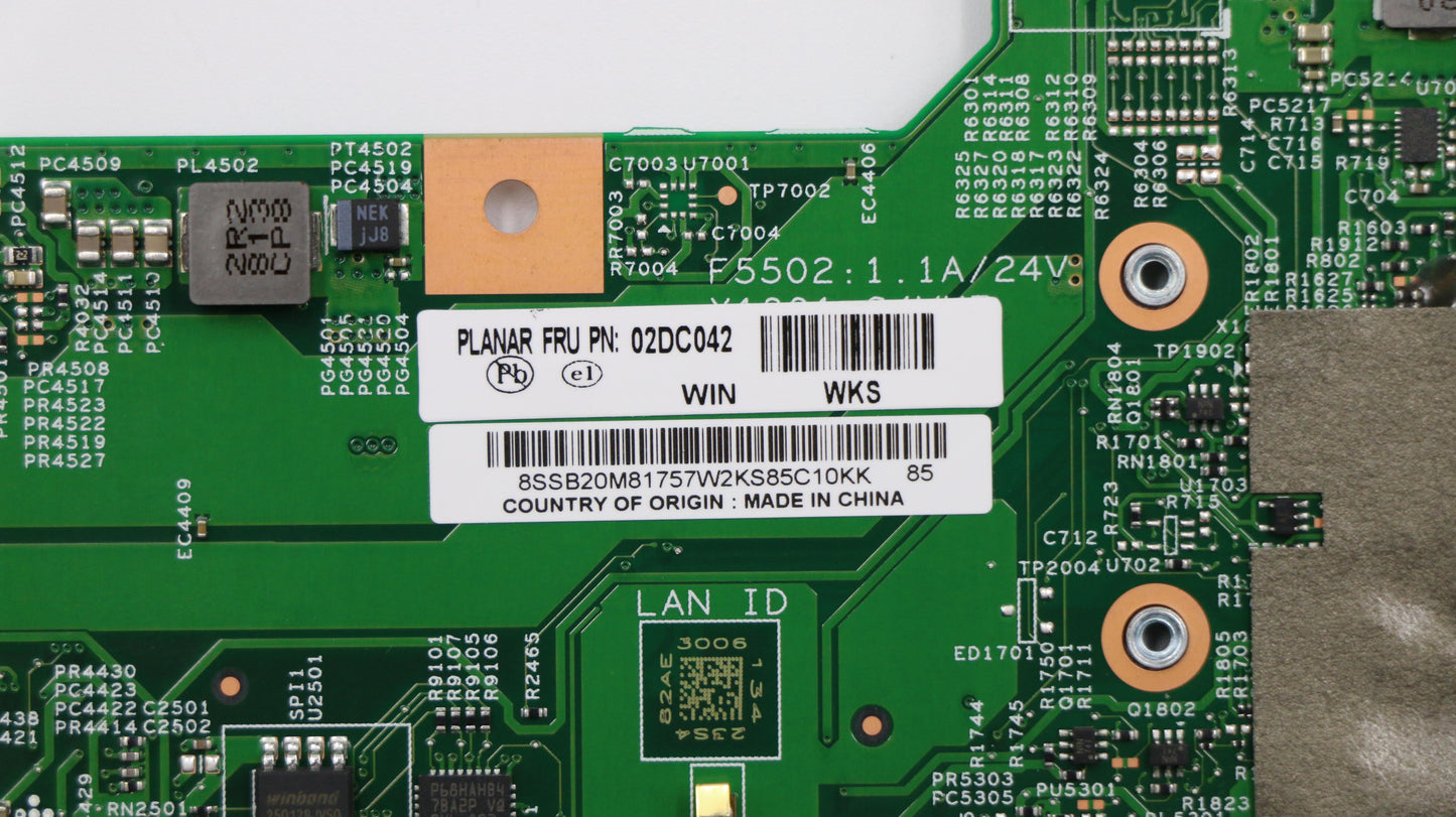 Lenovo 02DC042 Mb M3 7Y30 4G Lpddr3 Cs Nvp Wi