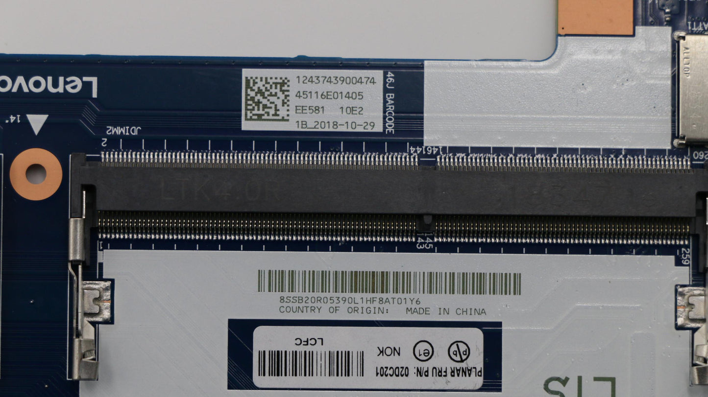 Lenovo System Board Planar Motherboar - 02DC201