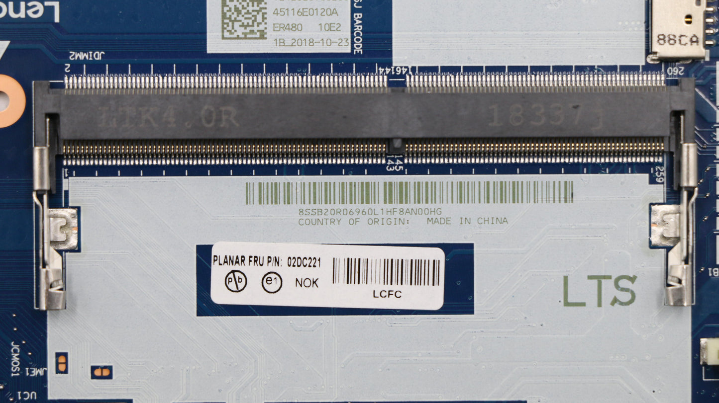Lenovo System Board Planar Motherboar - 02DC221