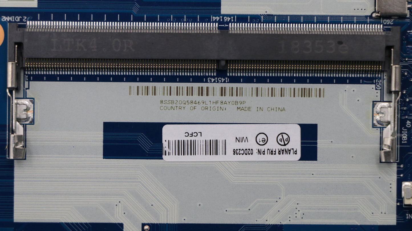 Lenovo System Board Planar Motherboar - 02DC236
